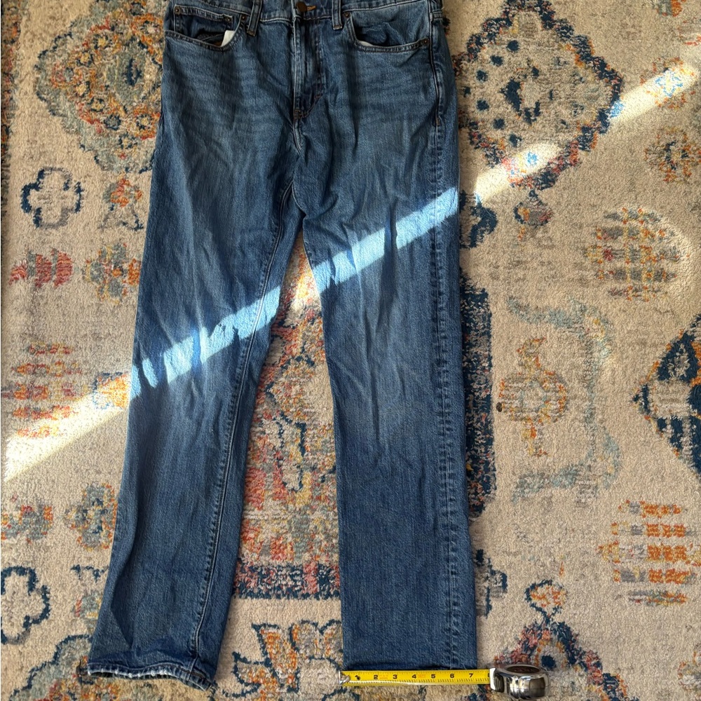 J. Crew Men's Straight Leg Dark Blue Jeans